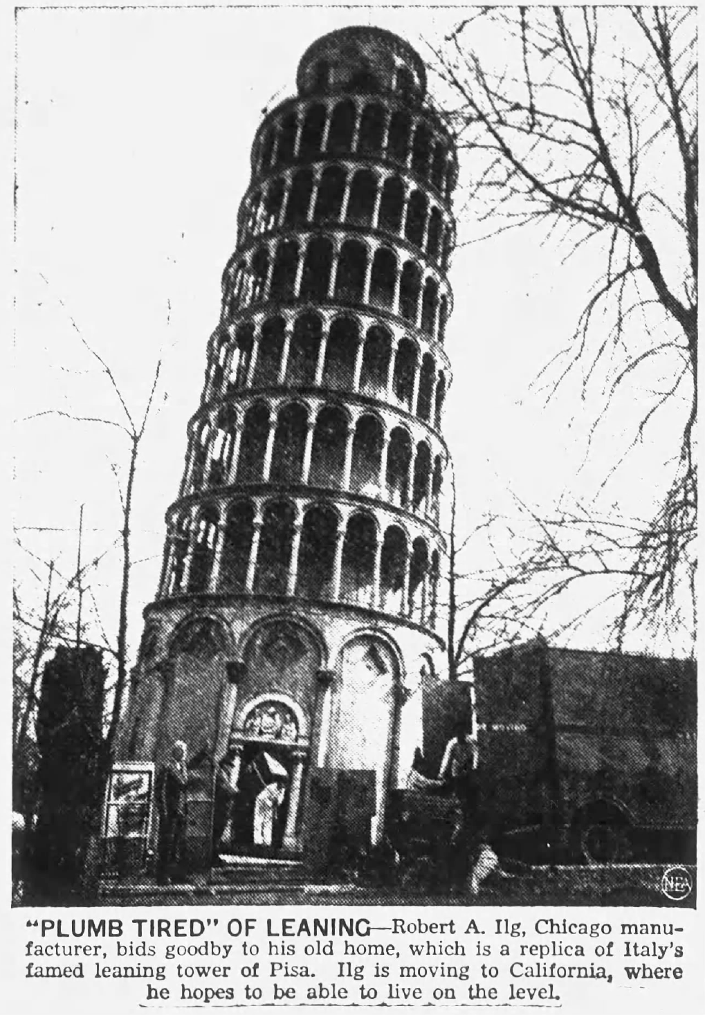 Leaning Tower of Niles, Illinois