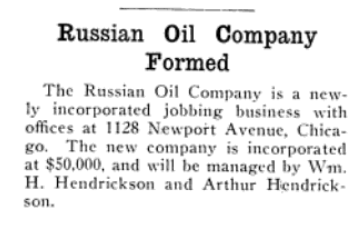 The Russian Oil Co., 1128 W. Newport Ave., Chicago