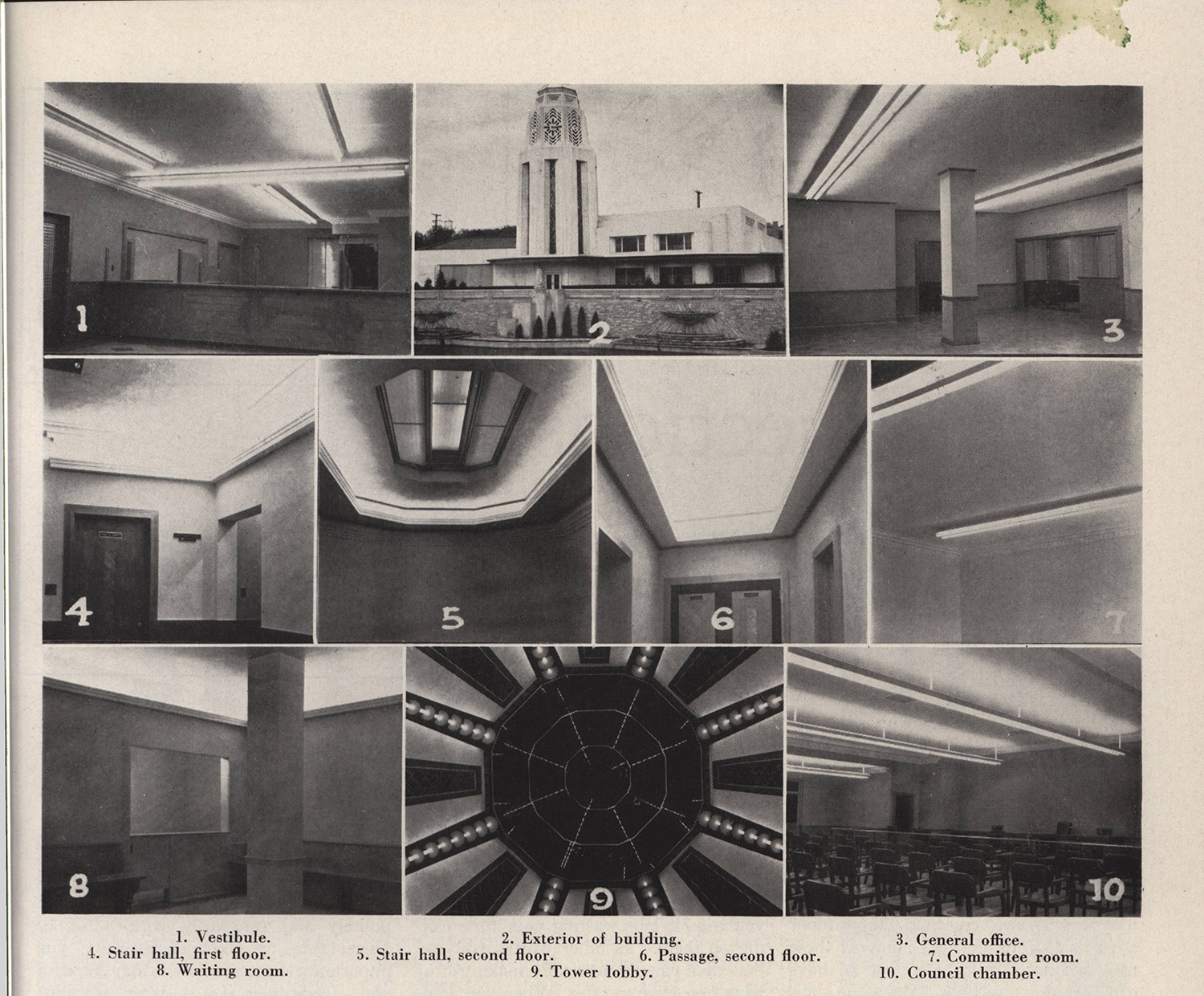 Full page look at 10 different types of lighting in the building 