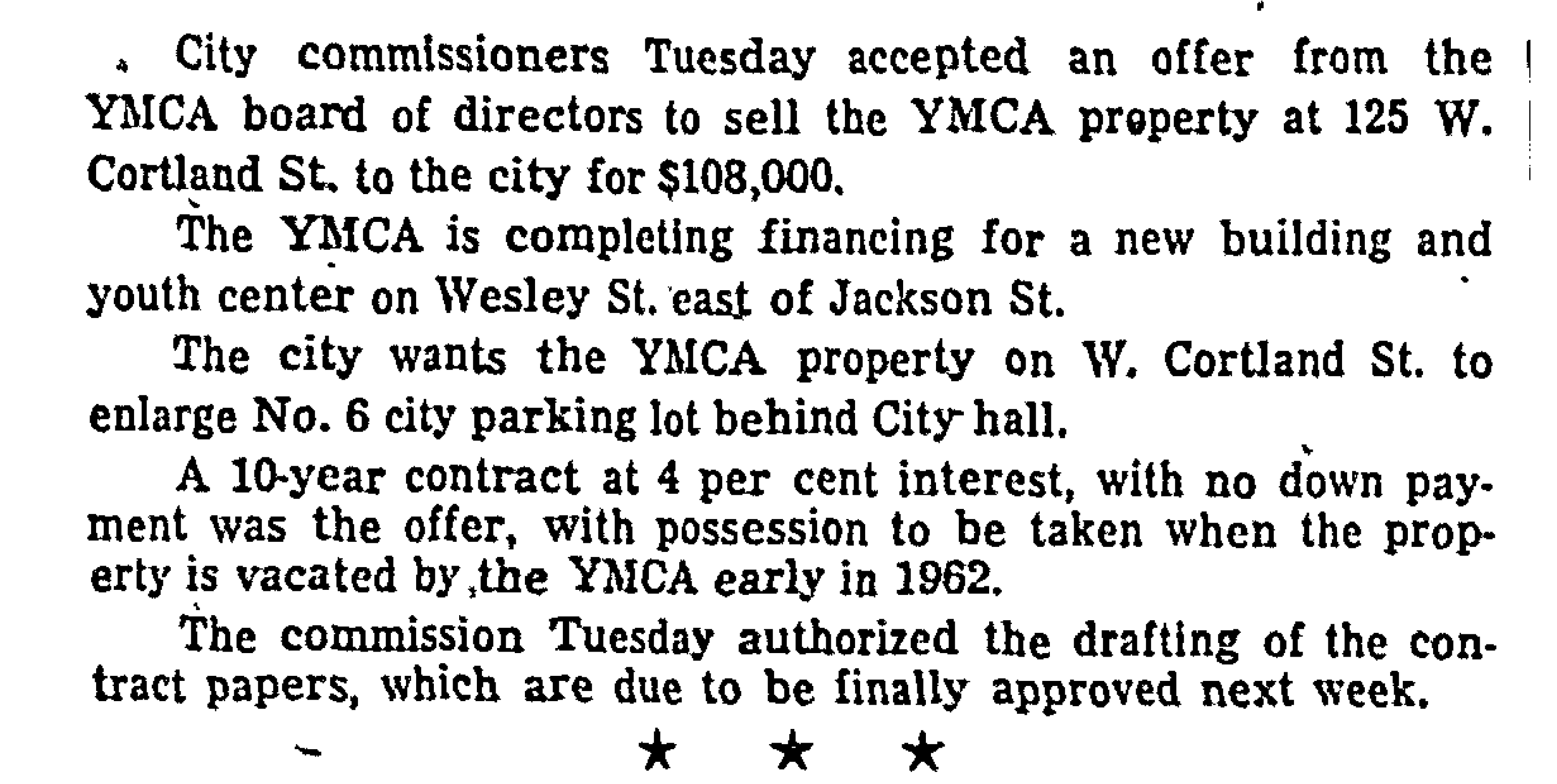 YMCA, Cortland Street, Jackson, Michigan