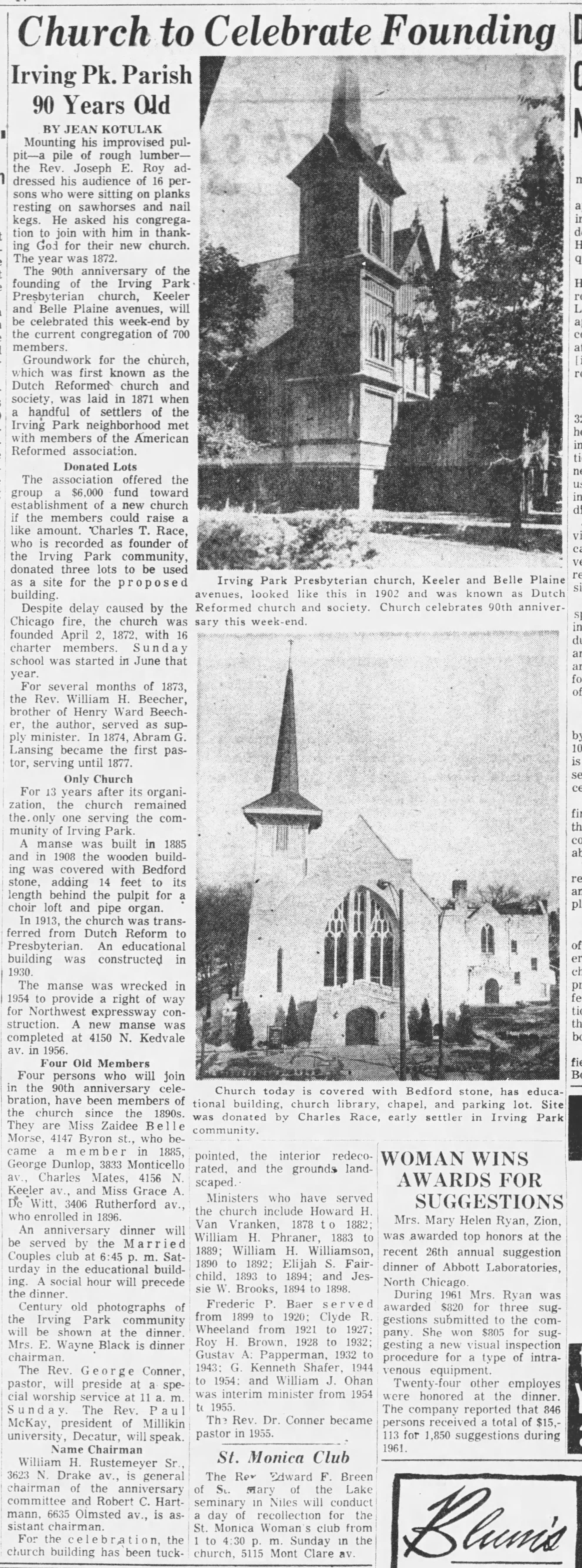 Irving Park Reformed Church, Chicago