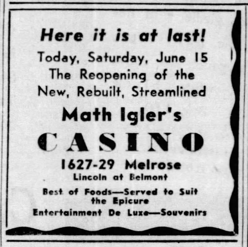 Math Igler's Casino, Chicago